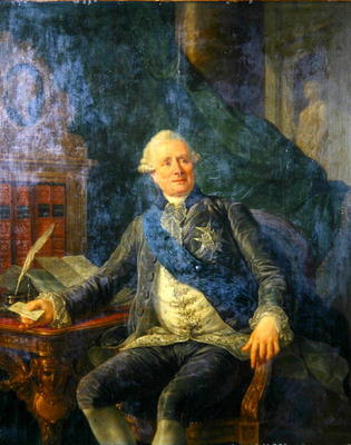 Charles Gravier (1719-87) Count of Vergennes (oil on canvas) from Antoine Francois Callet
