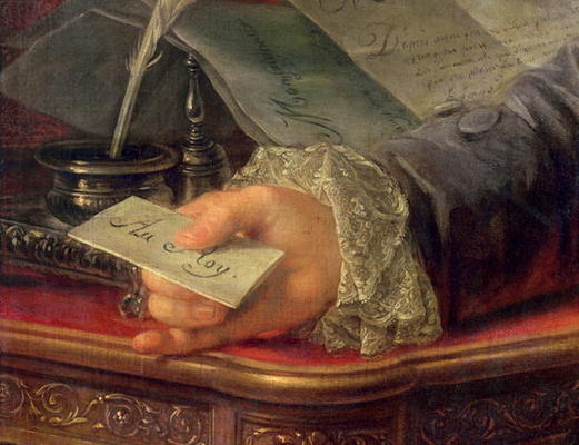 Charles Gravier (1719-87) Count of Vergennes (oil on canvas) (detail of 257923) from Antoine Francois Callet