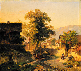 Hessian village landscape (stone brook) from Anton Burger