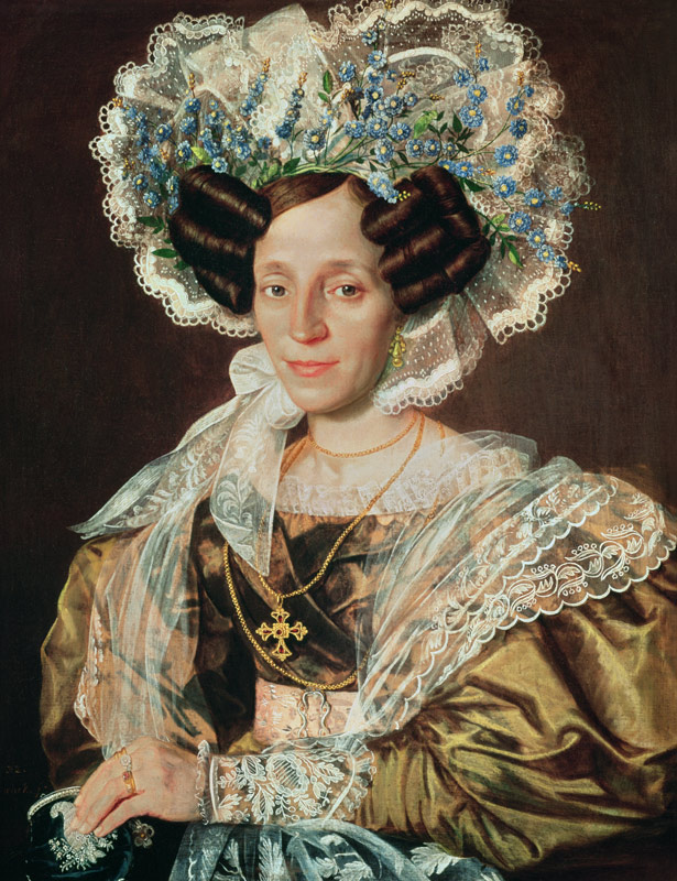 Portrait of Barbara Smetanova, mother of Federic Smetana from Antonin Machek