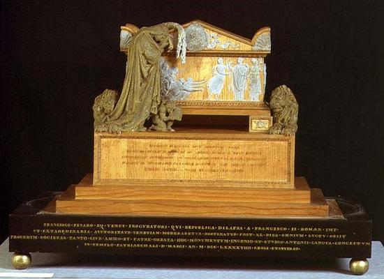 Model for the Monument of Francesco Pisano (wood and wax) from Antonio  Canova