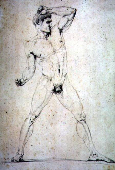 Male Nude, Creugas of Durazzo, from Pausanias's description of the Nemean Games in his "Itinary" of from Antonio Canova