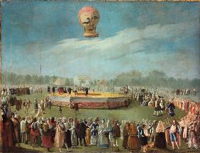 Ascent of a Balloon in the Presence of the Court of Charles IV