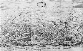 Map of Rome, from the ''Speculum Romanae Magnificentiae'' published in 1562