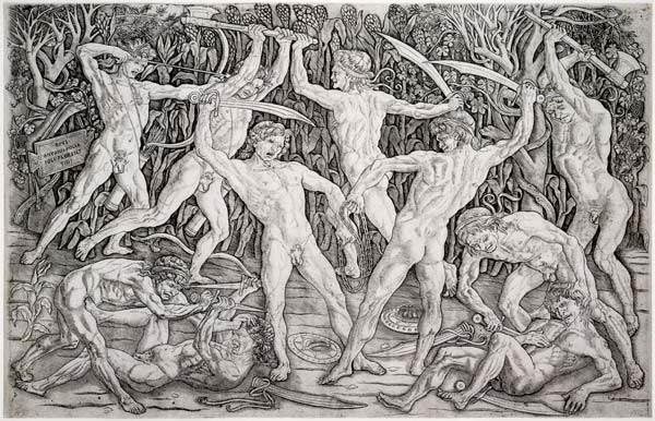 The Battle of the Ten Nudes from Antonio Pollaiolo