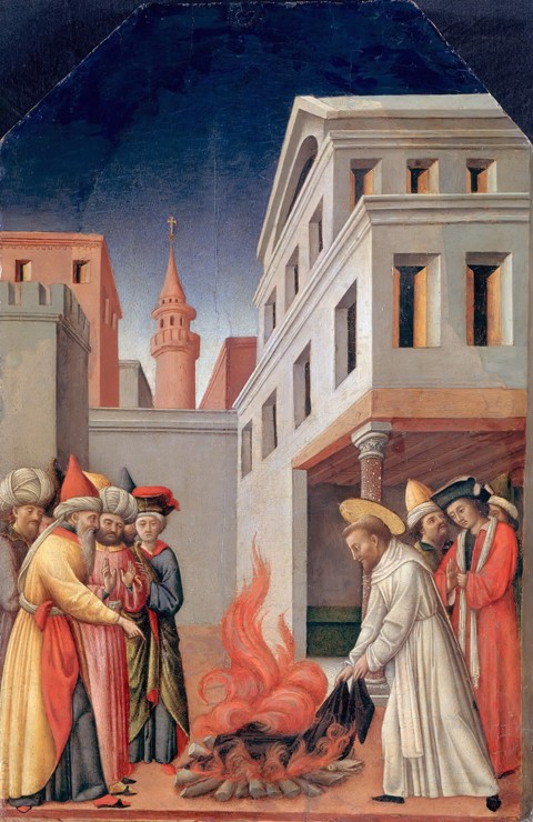 The Miracle of Holy Fire before the Sultan from Antonio Vivarini