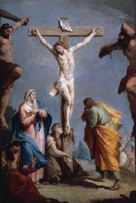 A.Zucchi / Crucifixion / Paint./ c.1750