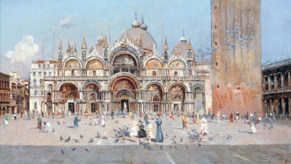 On the Piazza San Marco, Venice from Antonio María De Reyna Manescau