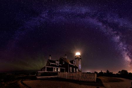 Milky way over the Highland Lighthouse