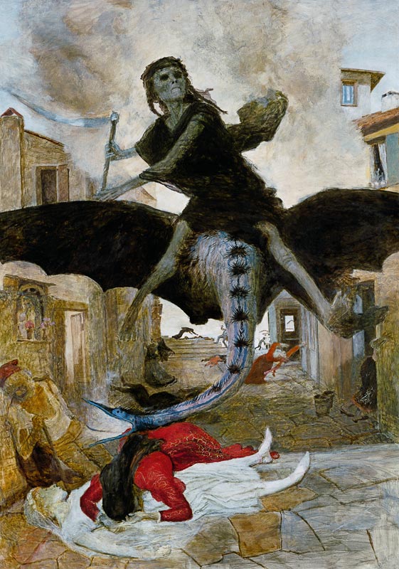 The plague from Arnold Böcklin