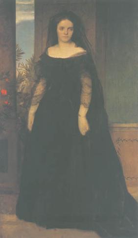 Portrait of the actress Fanny Janauschek