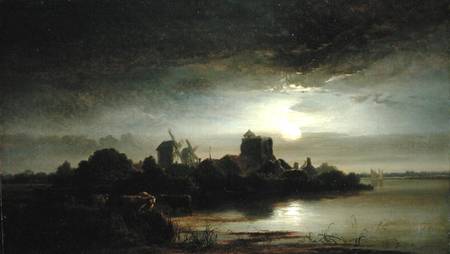 A Village by Moonlight from Arthur Gilbert
