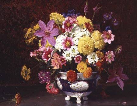 Still Life with Lilacs and Chrysanthemums from Arthur Herbert Buckland