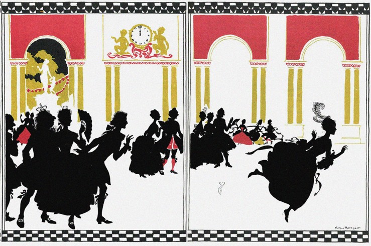 Illustration for Fairy Tale Cinderella from Arthur Rackham