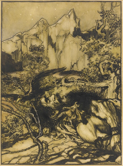 Thor's Journey to the Land of the Giants from Arthur Rackham