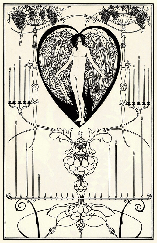 Illustration for "The Mirror of Love" by Marc-André Raffalovich from Aubrey Vincent Beardsley