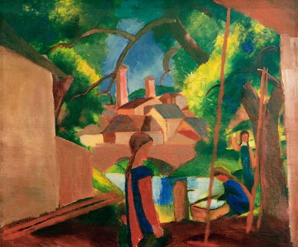 Children at a Well from August Macke