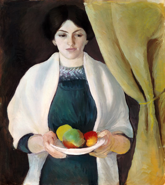 Portrait with apples from August Macke
