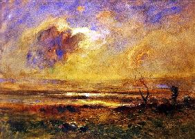 Sunset on the plain, c.1868