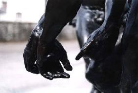 The Three Shades, detail of the three hands