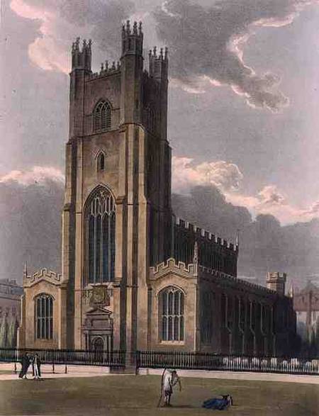 St. Mary's Church, Cambridge, from 'The History of Cambridge', engraved by Daniel Havell (1785-1826) from Augustus Charles Pugin