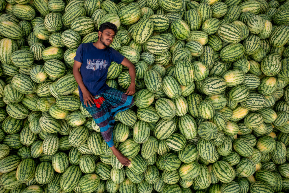 Sleep over the watermelons from Azim Khan Ronnie