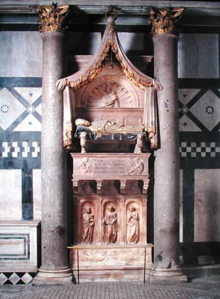 View of the tomb of Pope John XXIII (c.1370-1419) from B. di B. di