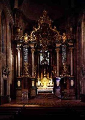 The high altar in the east choir, designed