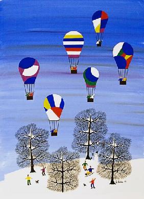 Winter day balloons