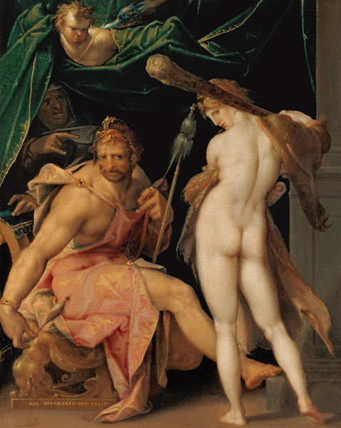 Herakles and Omphale from Bartholomäus Spranger
