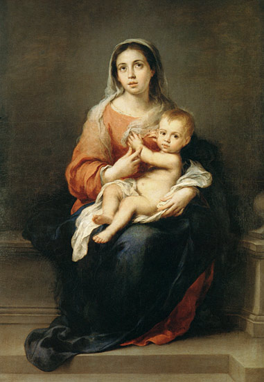 Maria with child from Bartolomé Esteban Perez Murillo