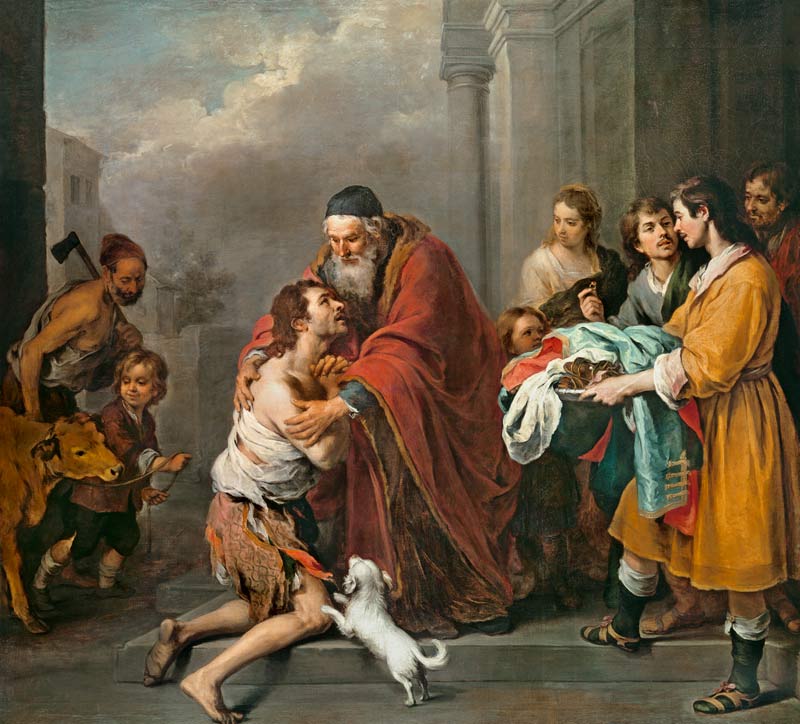 Homecoming of the Prodigal Son from Bartolomé Esteban Perez Murillo