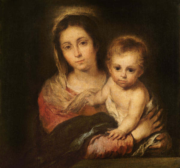 Murillo, Maria mit dem Kind from Bartolomé Esteban Perez Murillo