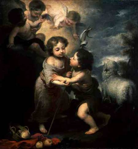 The Infants Christ and John the Baptist from Bartolomé Esteban Perez Murillo