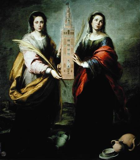 St. Justina and St. Rufina from Bartolomé Esteban Perez Murillo