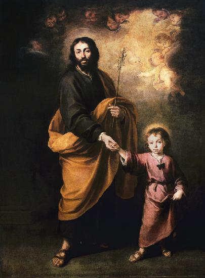 Saint Joseph with the child Jesus