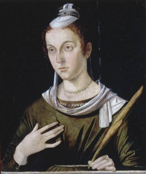 B.Montagna / St.Justina / Paint./ c.1500 from Bartolomeo Montagna