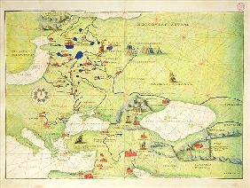 Europe and Central Asia, from an Atlas of the World in 33 Maps, Venice, 1st September 1553(see also 