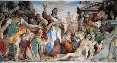 Resurrection of Lazarus from Battista Franco