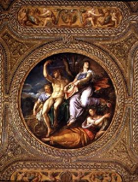Agriculture, Pomona, Ceres and Neptune, from the ceiling of the library