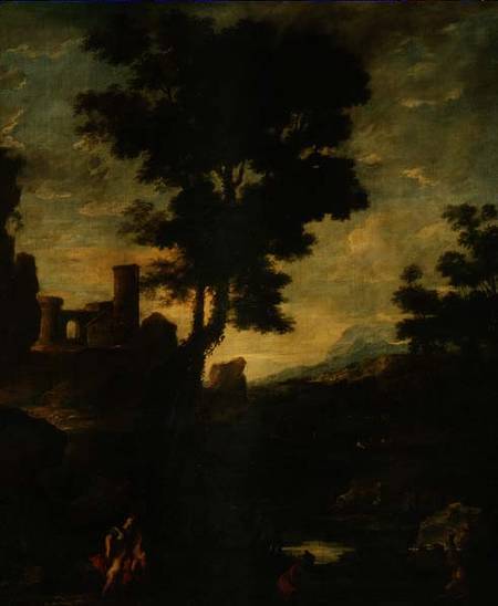 Landscape with Leto and the peasants transformed into frogs from Benito-Manuel de Aguero