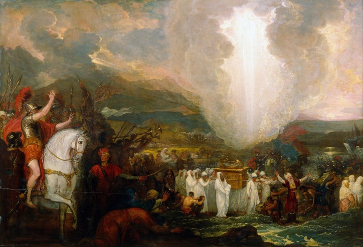Joshua passing the River Jordan with the Ark of the Covenant from Benjamin West