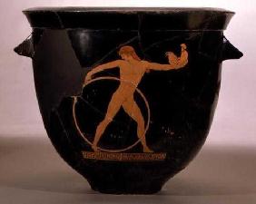 Attic red-figure bell krater depicting Ganymede, Greek, c.500-480 BC (pottery)