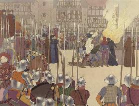 The burning of Joan of Arc