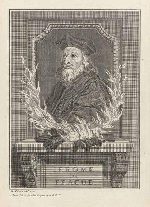 Portrait of Jerome of Prague from Bernard Picart