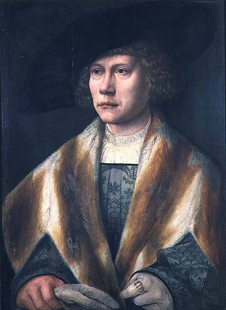 Portrait of a young man, possibly a self portrait from Bernard van Orley