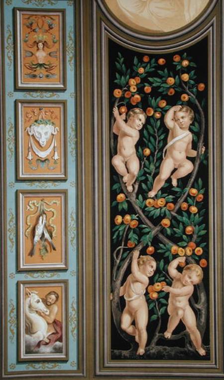 Fresco of Cupids from the Church of St. Ambroglio, Milan, from 'Palaces and Churches in Italy Painte from Bernardino Luini
