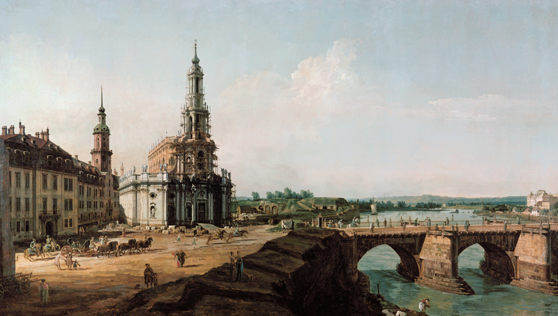 Dresden, Kath.Hofkirche / Bellotto from Bernardo Bellotto