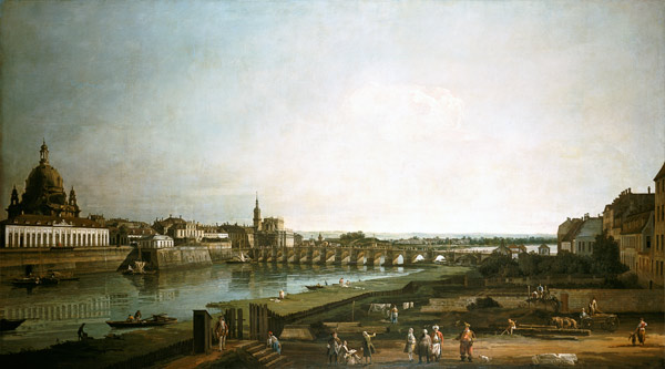 Dresden from right bank of Elbe, Bellotto from Bernardo Bellotto