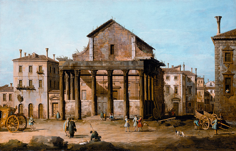 Rom: Das Forum mit dem Tempel des Antoninus und der Faustina. from Bernardo Bellotto